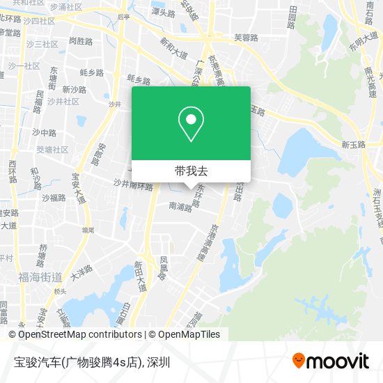 宝骏汽车(广物骏腾4s店)地图