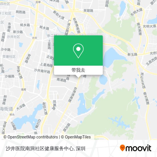 沙井医院南洞社区健康服务中心地图