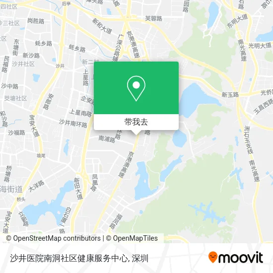 沙井医院南洞社区健康服务中心地图