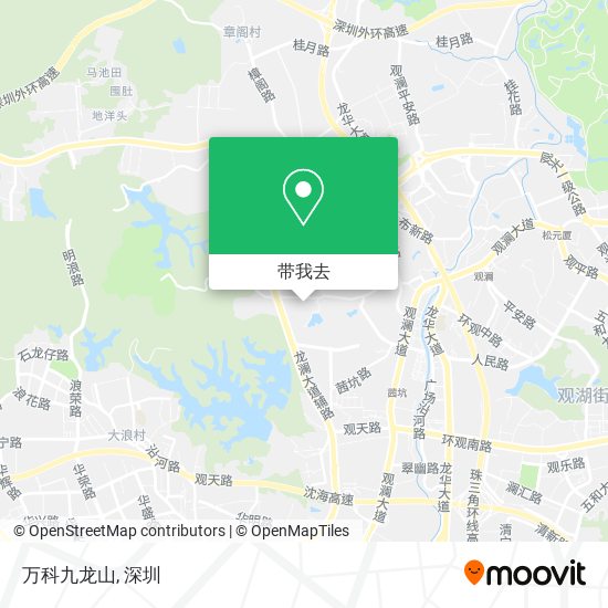 万科九龙山地图