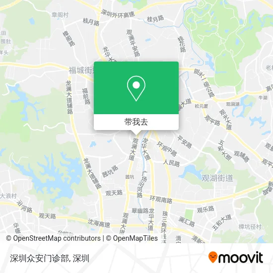 深圳众安门诊部地图