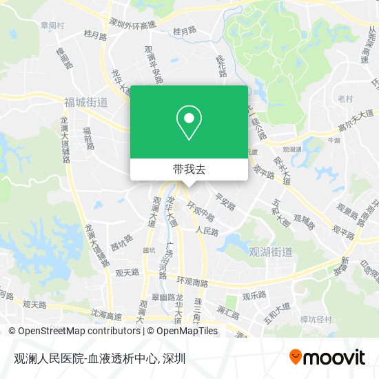 观澜人民医院-血液透析中心地图
