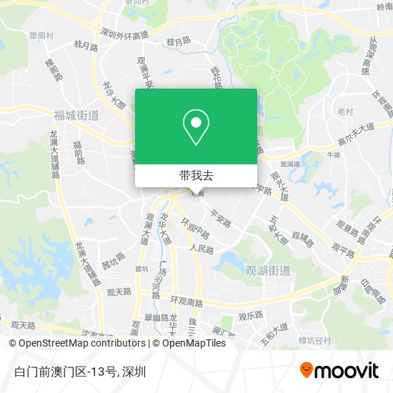 白门前澳门区-13号地图