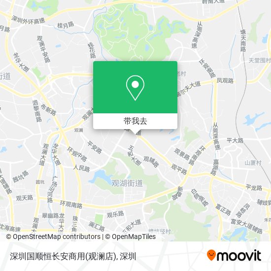 深圳国顺恒长安商用(观澜店)地图
