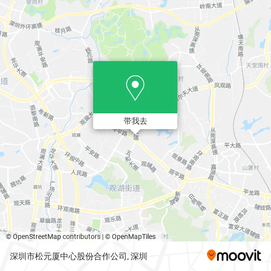 深圳市松元厦中心股份合作公司地图