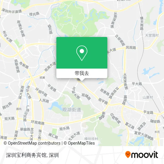 深圳宝利商务宾馆地图