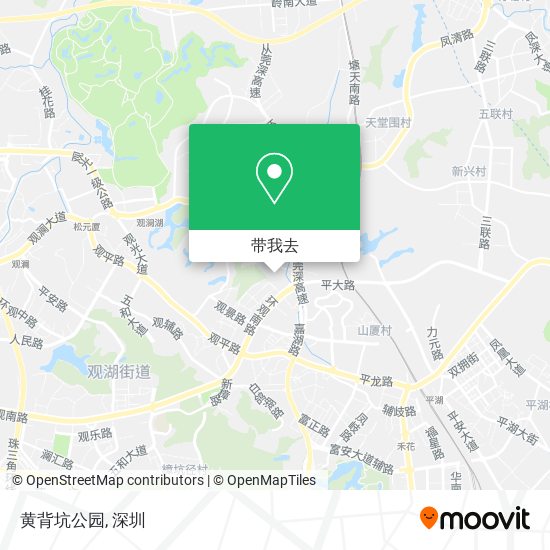黄背坑公园地图