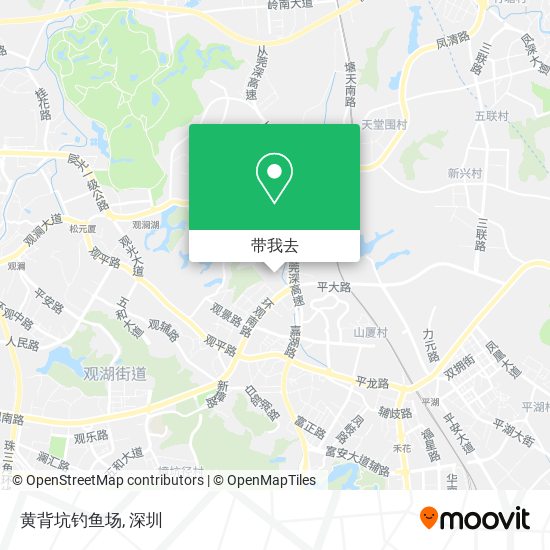 黄背坑钓鱼场地图