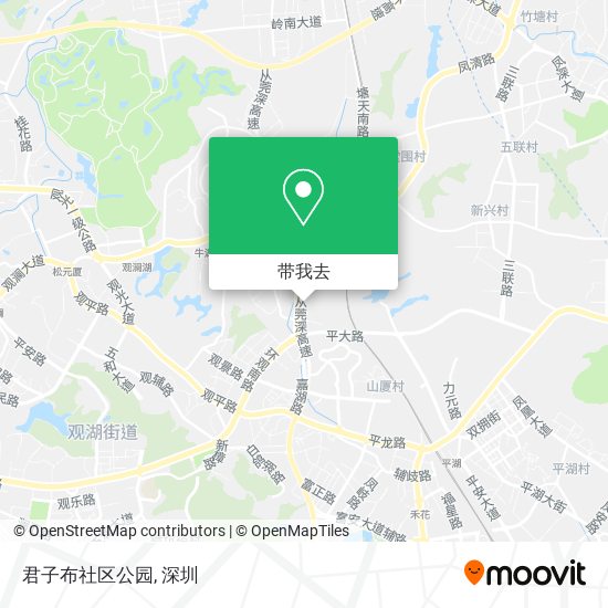 君子布社区公园地图