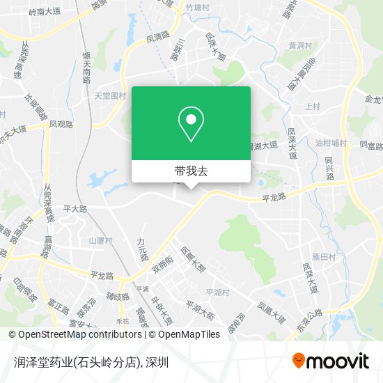 润泽堂药业(石头岭分店)地图
