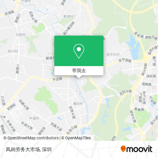 凤岗劳务大市场地图