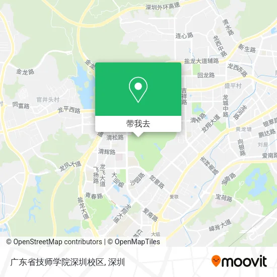 广东省技师学院深圳校区地图