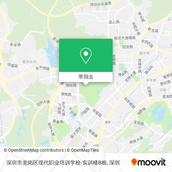 深圳市龙岗区现代职业培训学校-实训楼B栋地图