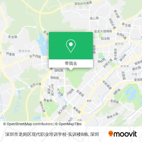 深圳市龙岗区现代职业培训学校-实训楼B栋地图