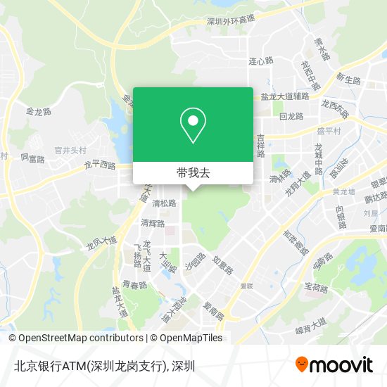 北京银行ATM(深圳龙岗支行)地图