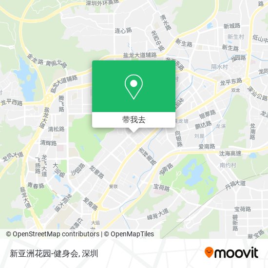 新亚洲花园-健身会地图
