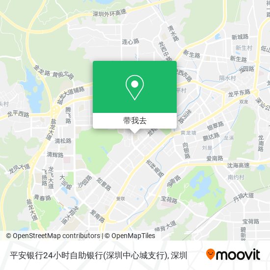 平安银行24小时自助银行(深圳中心城支行)地图