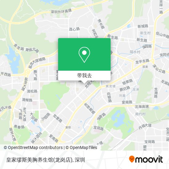 皇家缪斯美胸养生馆(龙岗店)地图