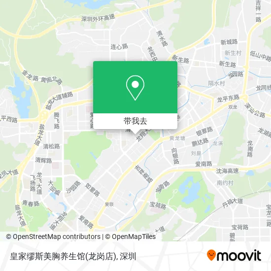 皇家缪斯美胸养生馆(龙岗店)地图