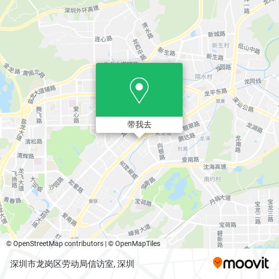深圳市龙岗区劳动局信访室地图