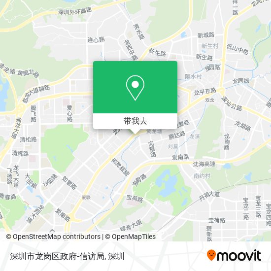 深圳市龙岗区政府-信访局地图