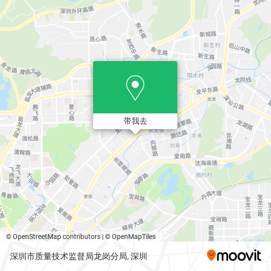 深圳市质量技术监督局龙岗分局地图