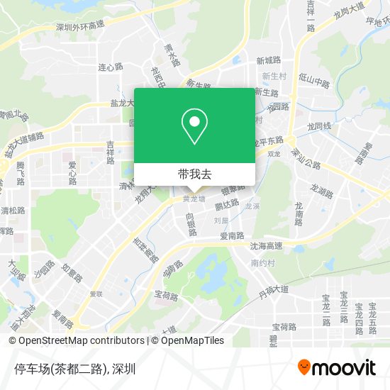 停车场(茶都二路)地图