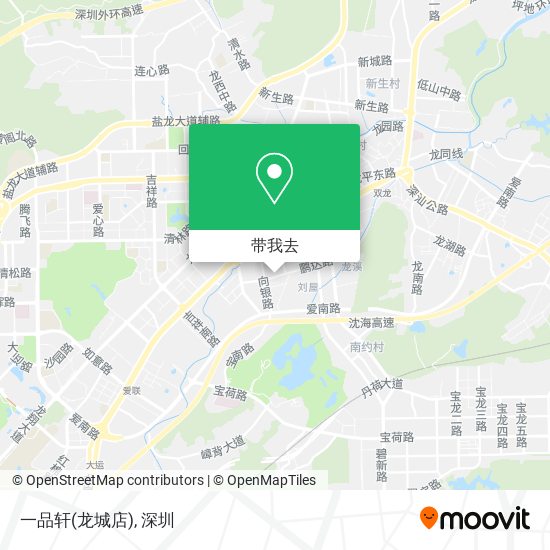 一品轩(龙城店)地图