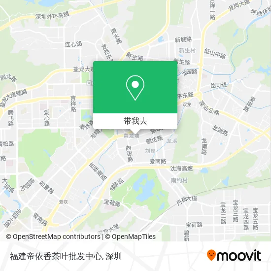 福建帝依香茶叶批发中心地图