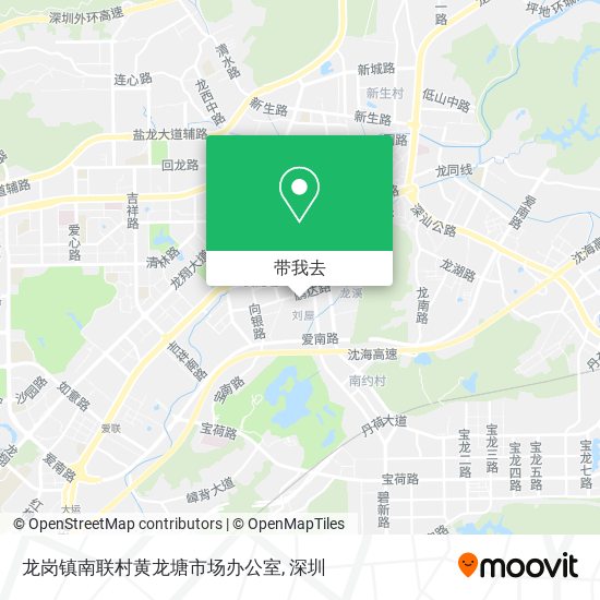 龙岗镇南联村黄龙塘市场办公室地图