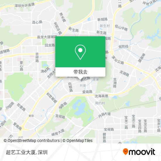 超艺工业大厦地图