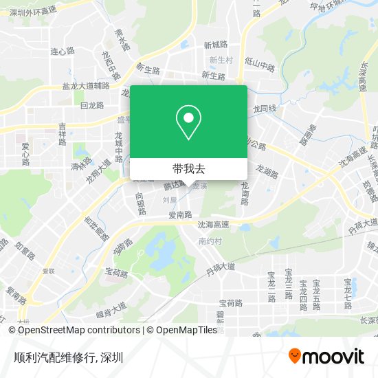 顺利汽配维修行地图