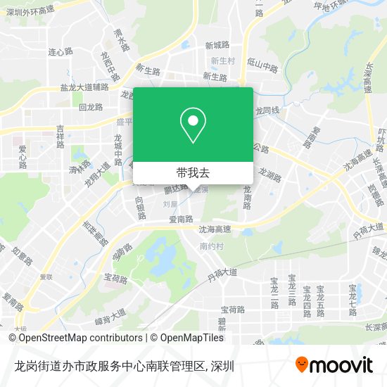 龙岗街道办市政服务中心南联管理区地图