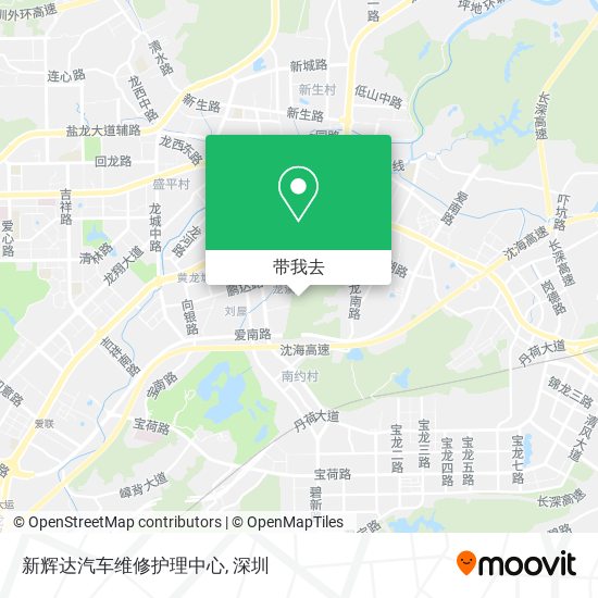 新辉达汽车维修护理中心地图