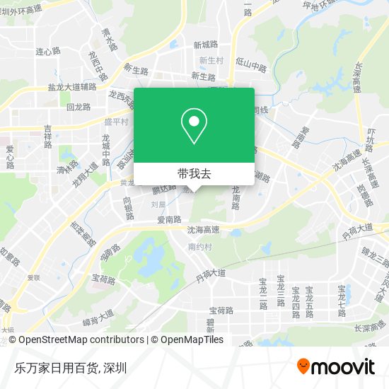 乐万家日用百货地图