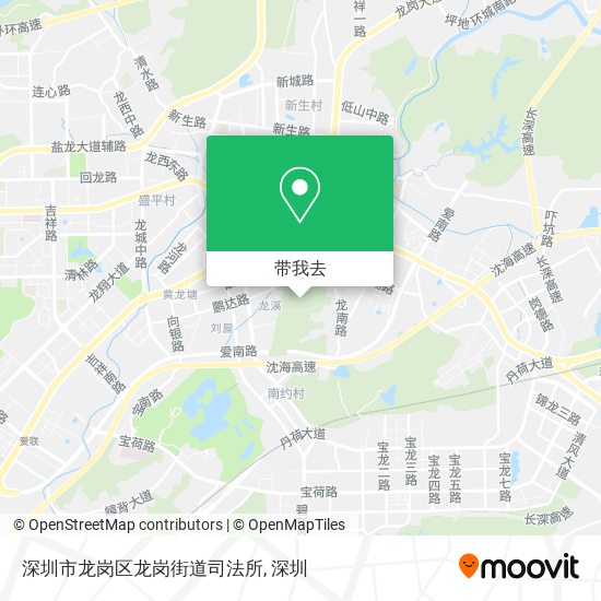 深圳市龙岗区龙岗街道司法所地图