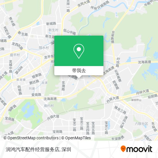润鸿汽车配件经营服务店地图