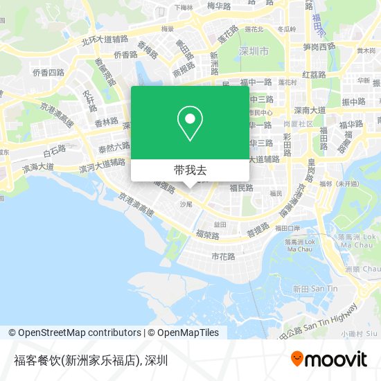 福客餐饮(新洲家乐福店)地图