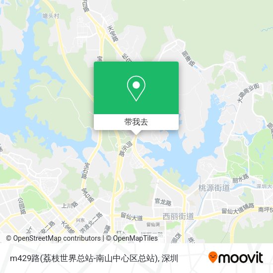 m429路(荔枝世界总站-南山中心区总站)地图