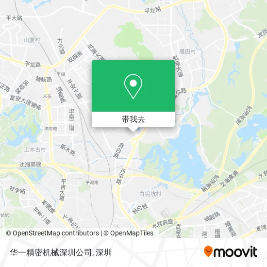 华一精密机械深圳公司地图