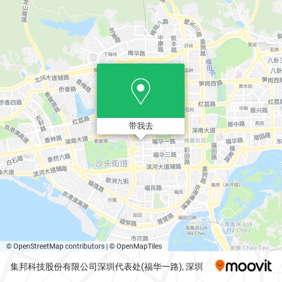 集邦科技股份有限公司深圳代表处(福华一路)地图