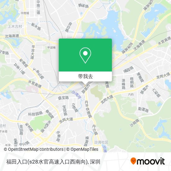 福田入口(s28水官高速入口西南向)地图