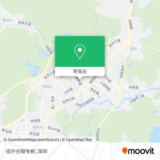 佰仟分期专柜地图