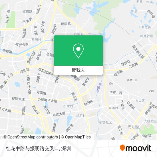 红花中路与振明路交叉口地图