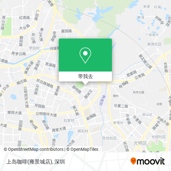 上岛咖啡(雍景城店)地图