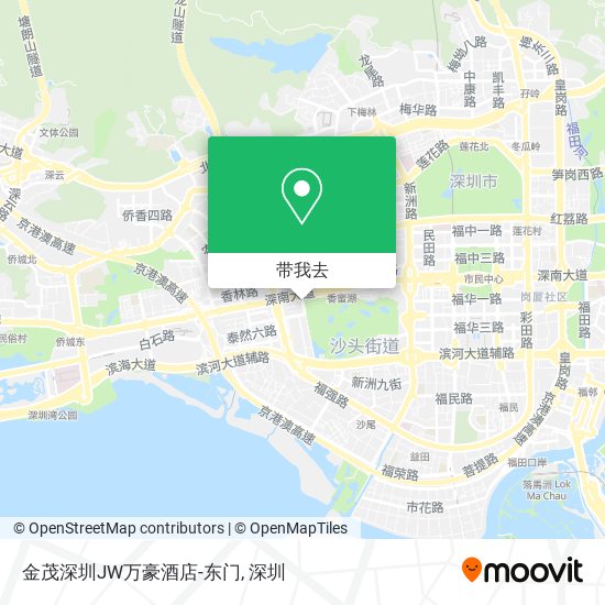 金茂深圳JW万豪酒店-东门地图