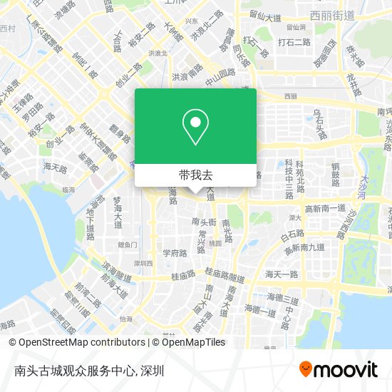 南头古城观众服务中心地图
