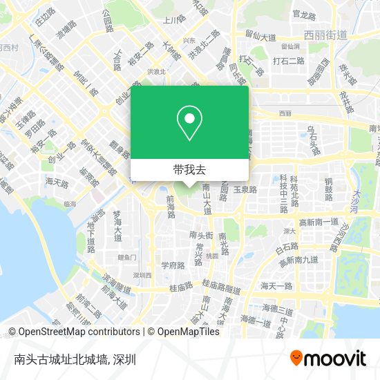 南头古城址北城墙地图