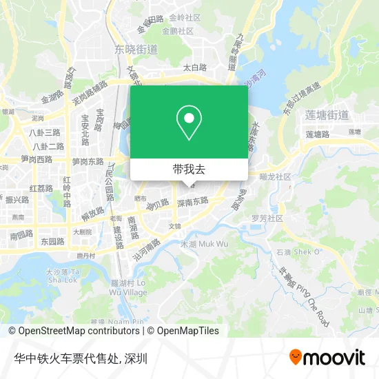 华中铁火车票代售处地图