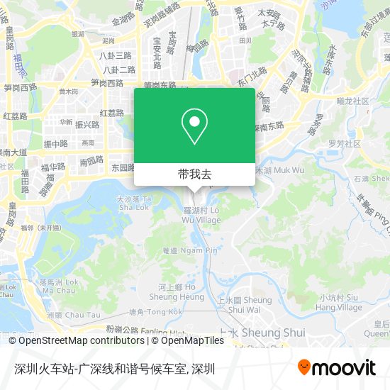 深圳火车站-广深线和谐号候车室地图